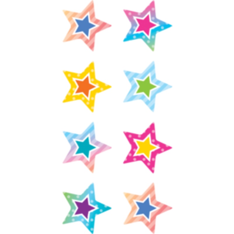 Colorful Vibes Stars Mini Stickers(C)