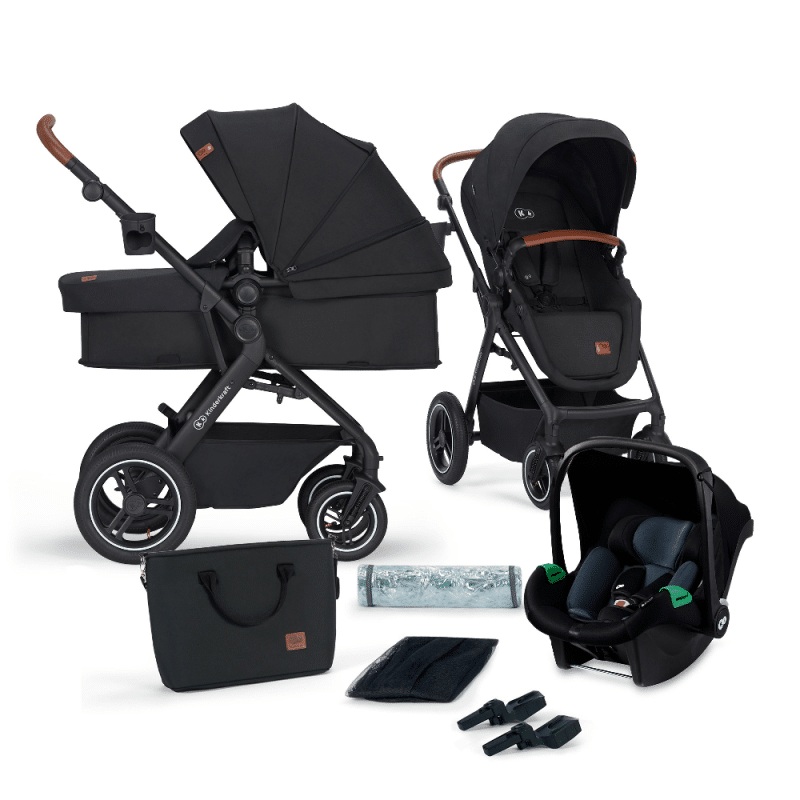 Kinderkraft Travel System B-TOUR 3in1 MINK PRO Black
