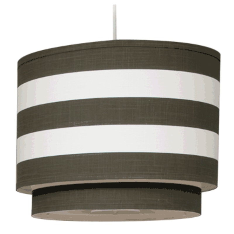 Oilo Stripe Double Cylinder Light in Brown