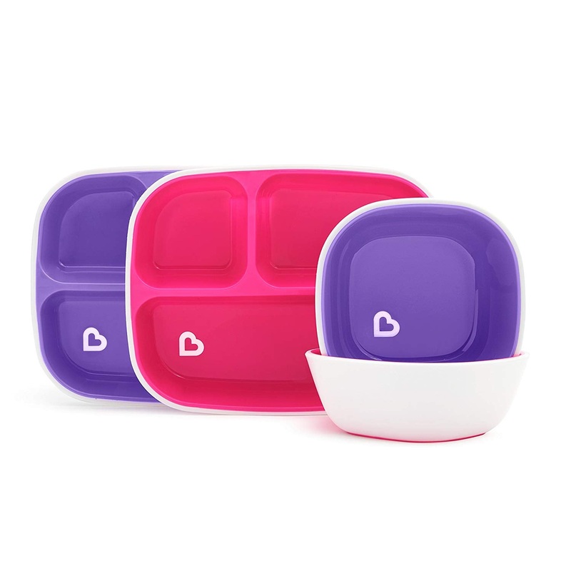 Splash Dining Set – Pink/Purple – 4pk