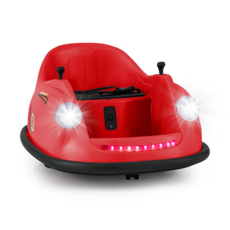 12V Electric Kids Ride on Bumper Car Battery Powered Bumping Car With Remote Control-Red