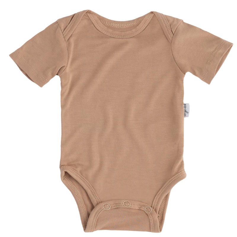 Bamboo Short Sleeve Bodysuits – Solids