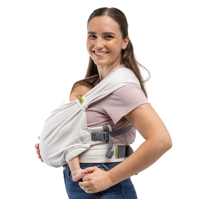 Bliss 2-in-1 Hybrid Baby Carrier & Wrap – Stone Cream