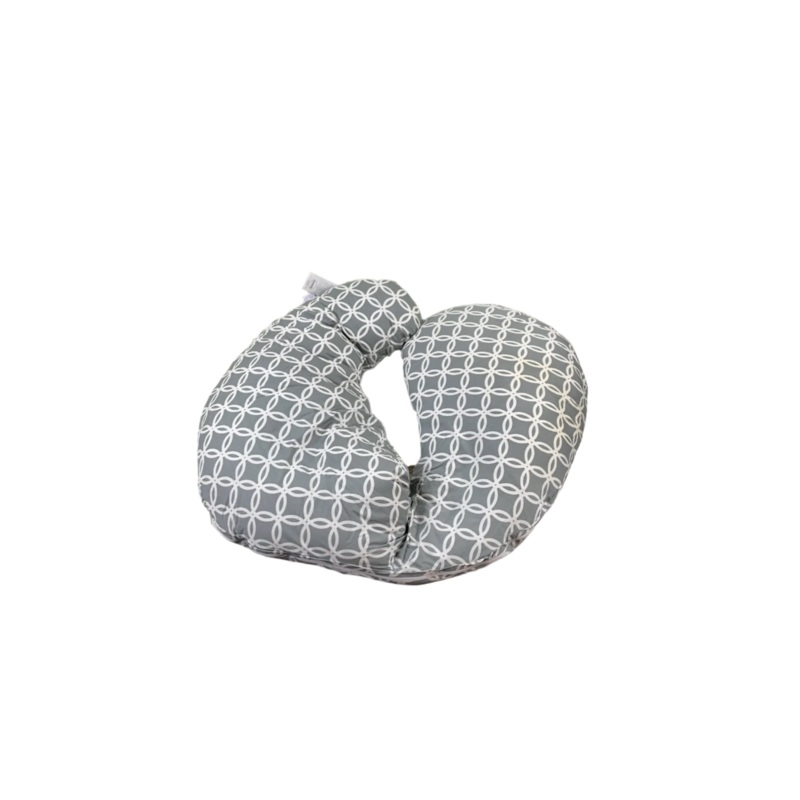 Boppy Total Body Pregnancy Pillow, Gray/White