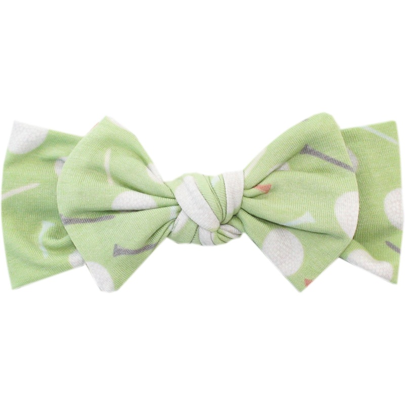 Copper Pearl Knit Headband Bow | Bogey