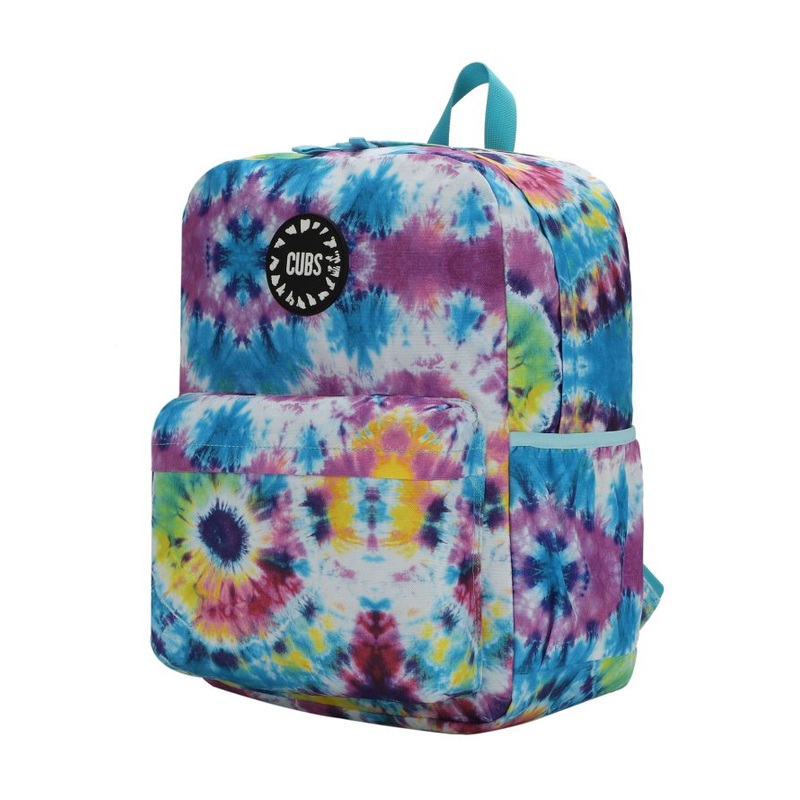 Cubs Tie Dye Purple And Turquoise Junior Student Backpack