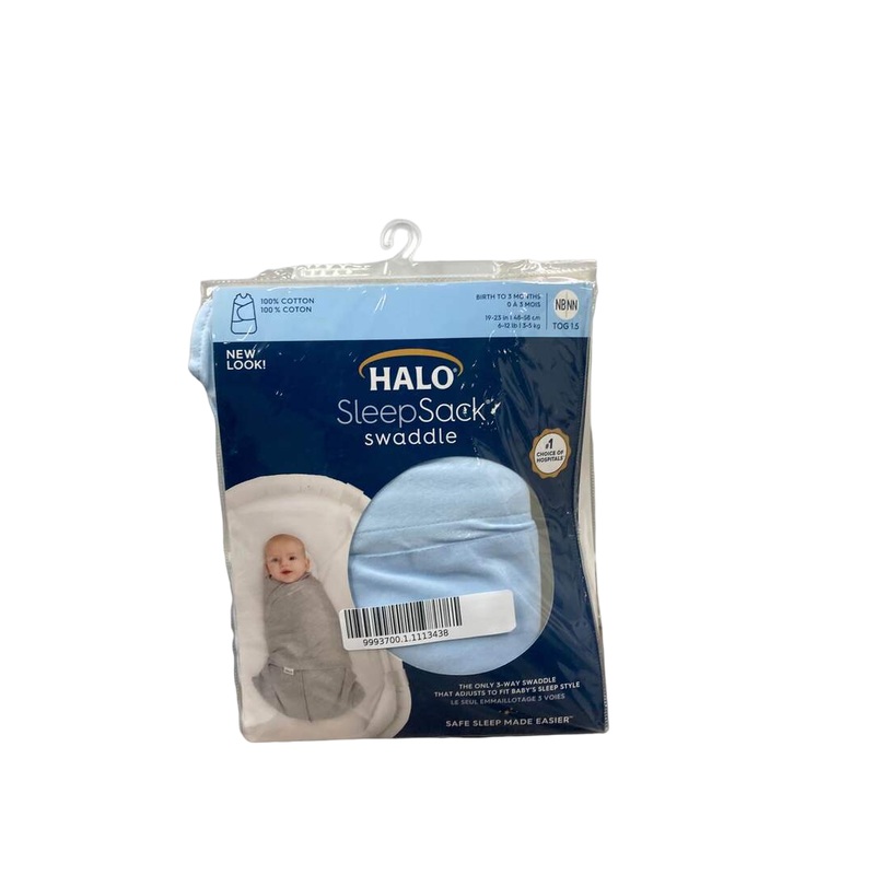 Halo SleepSack Swaddle, Newborn, Baby Blue