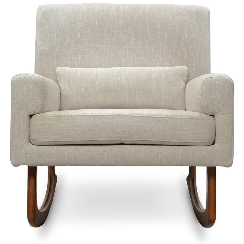 Nursery Works Sleepytime Rocker, Walnut Legs – Oatmeal