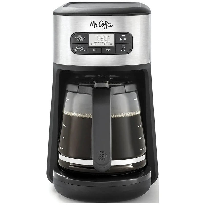 12-Cup Programmable Coffee Maker with Automatic Cleaning Cycle