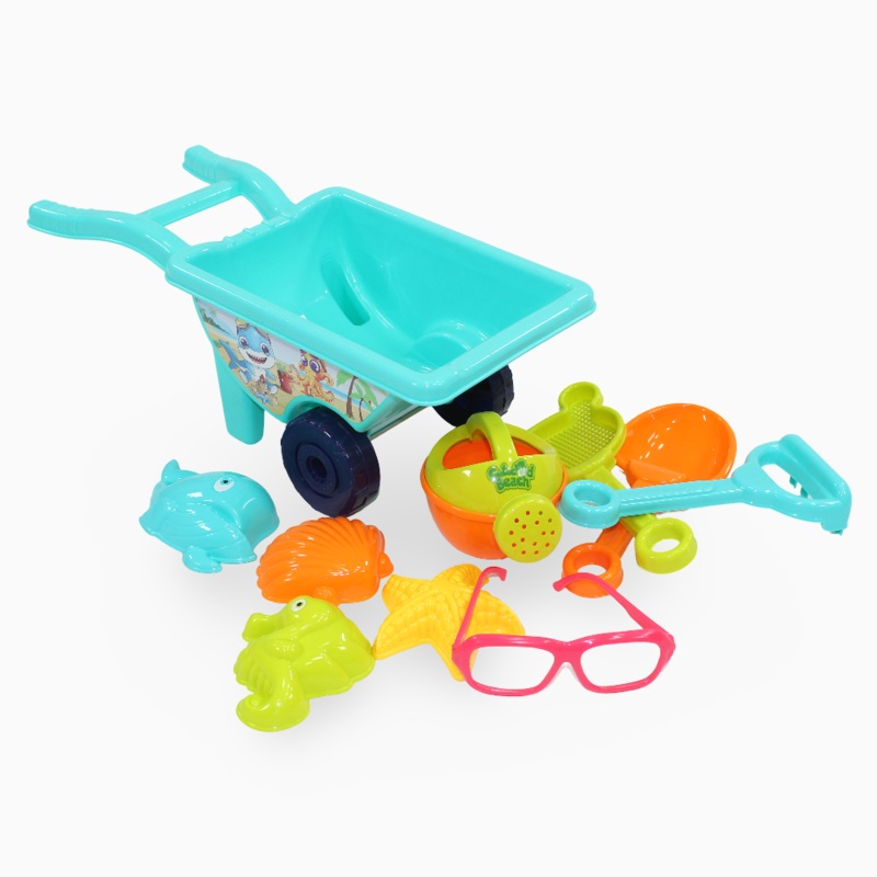Beach Wheelbarrow Set  Aqua