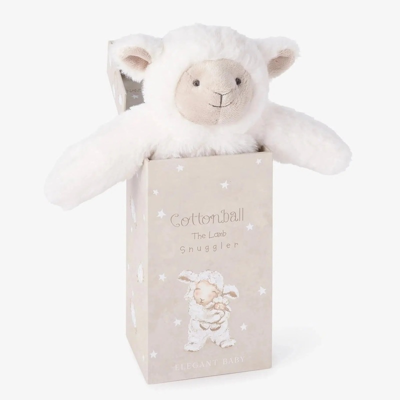 Elegant Baby – Boxed Snuggle Lovey – Cottonball Lamb