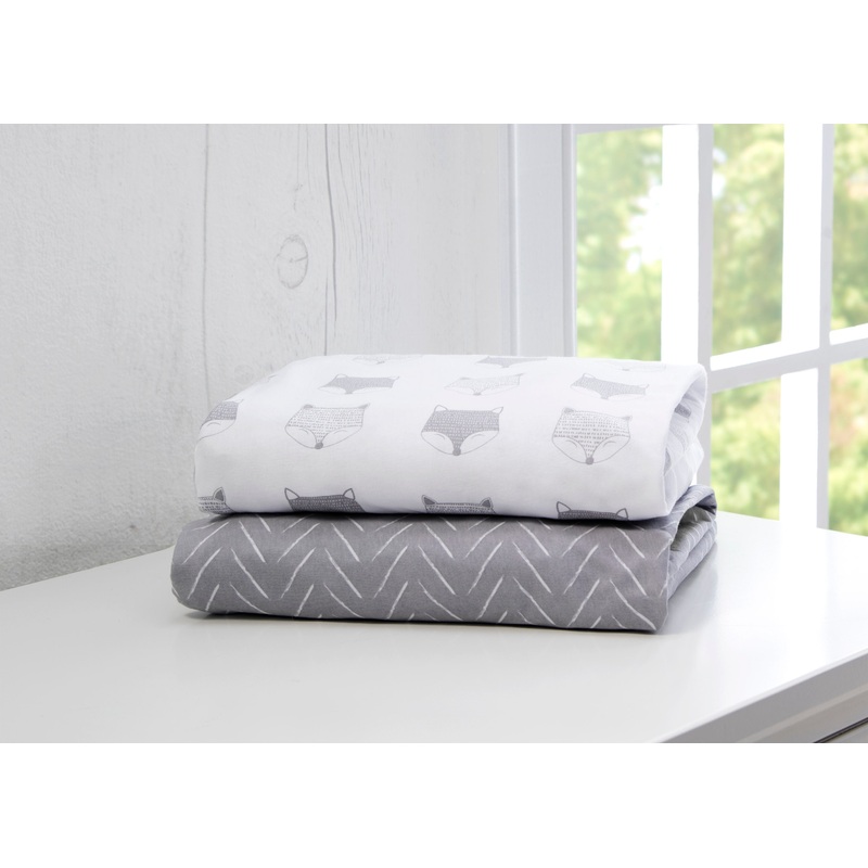 Indie Fox Fitted Crib Sheets – 2 Pack