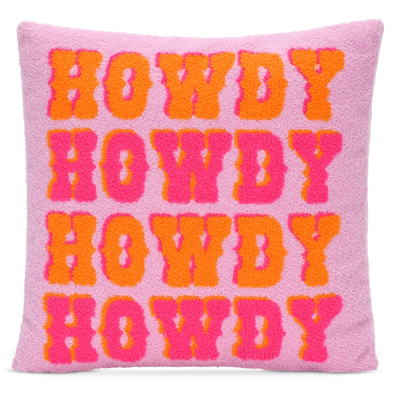 Iscream Howdy Chenille Plush Pillow