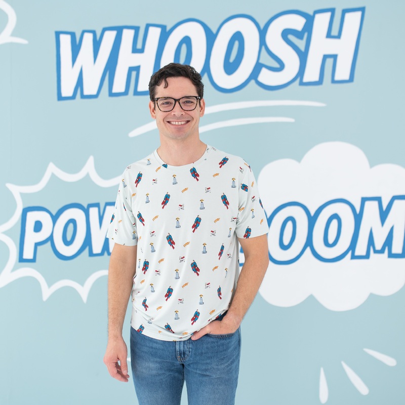 Men’s Crew Neck Tee in Superman