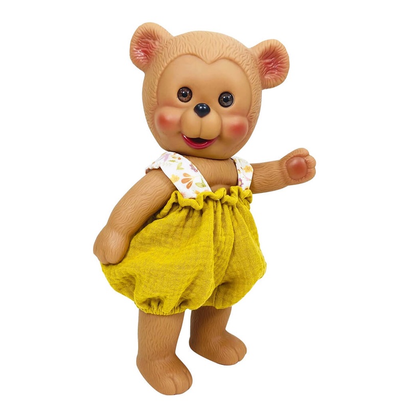 Nines d’Onil Poppy Bear Doll Mustard Romper