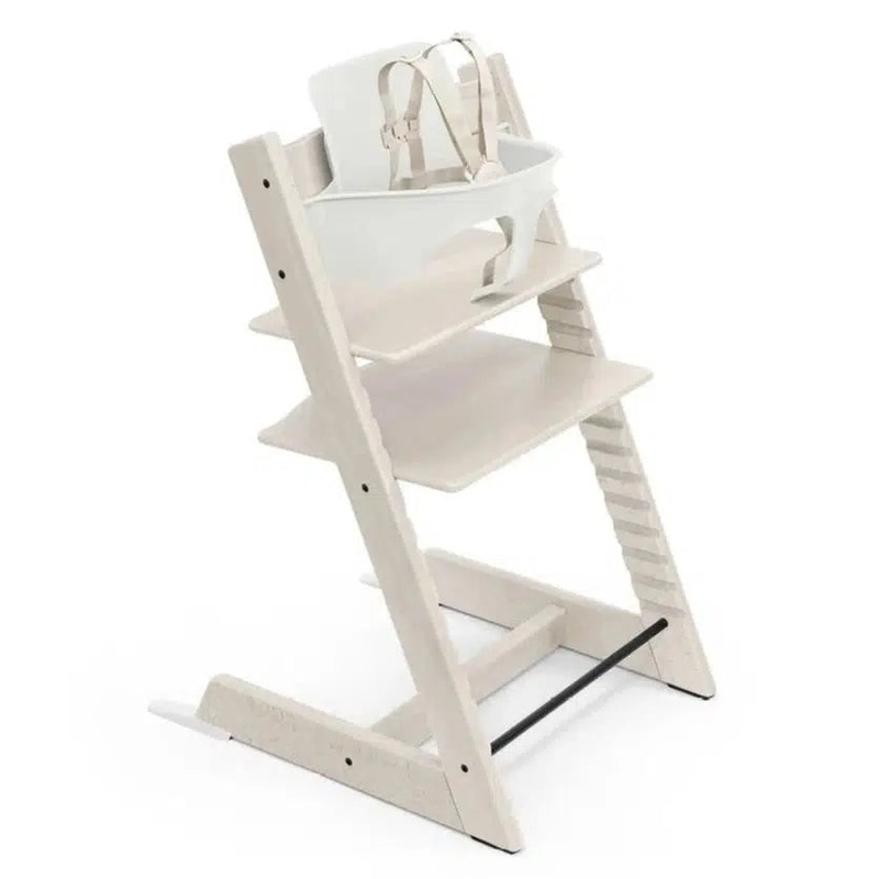 Stokke – Tripp Trapp Chair + Baby Set Bundle – Whitewash