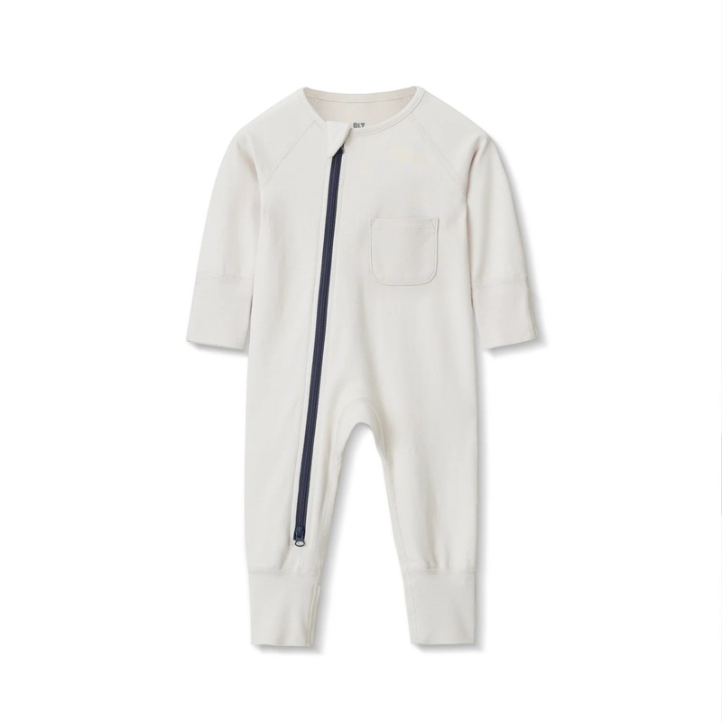 Zip Romper – Pebble