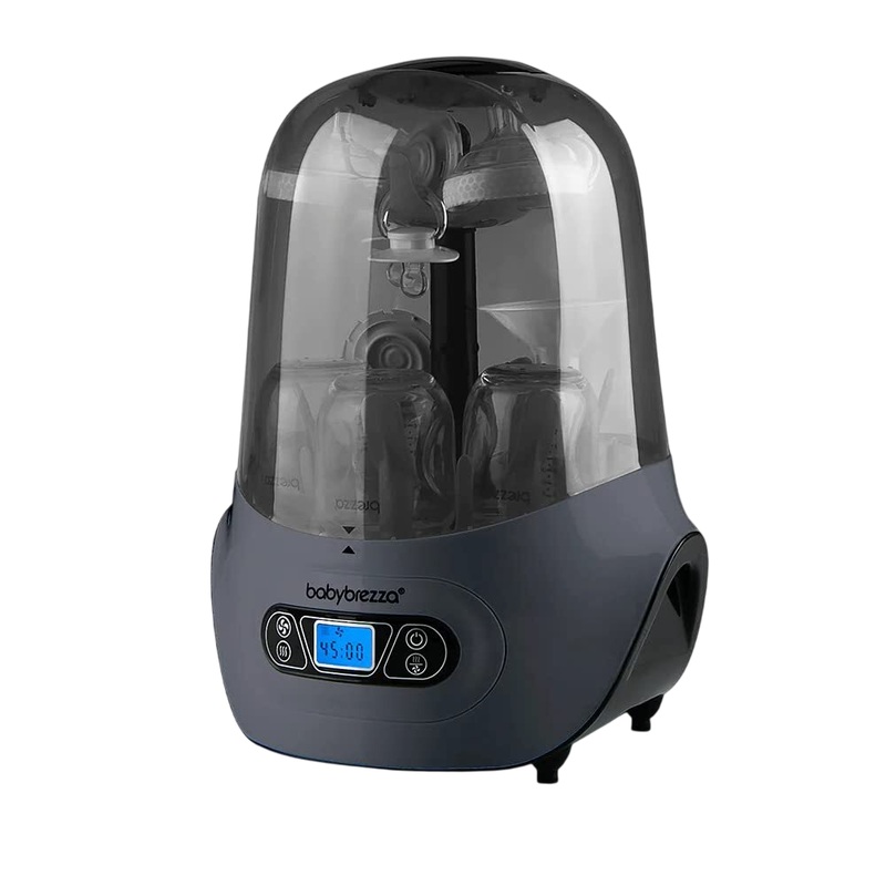 Baby Brezza One Step Baby Bottle Sanitizer and Dryer – Steam Sterilizer, Charcoal