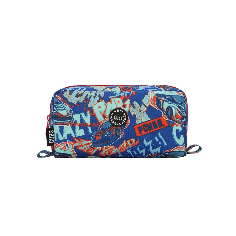 Cubs Car Flames Pencil Case