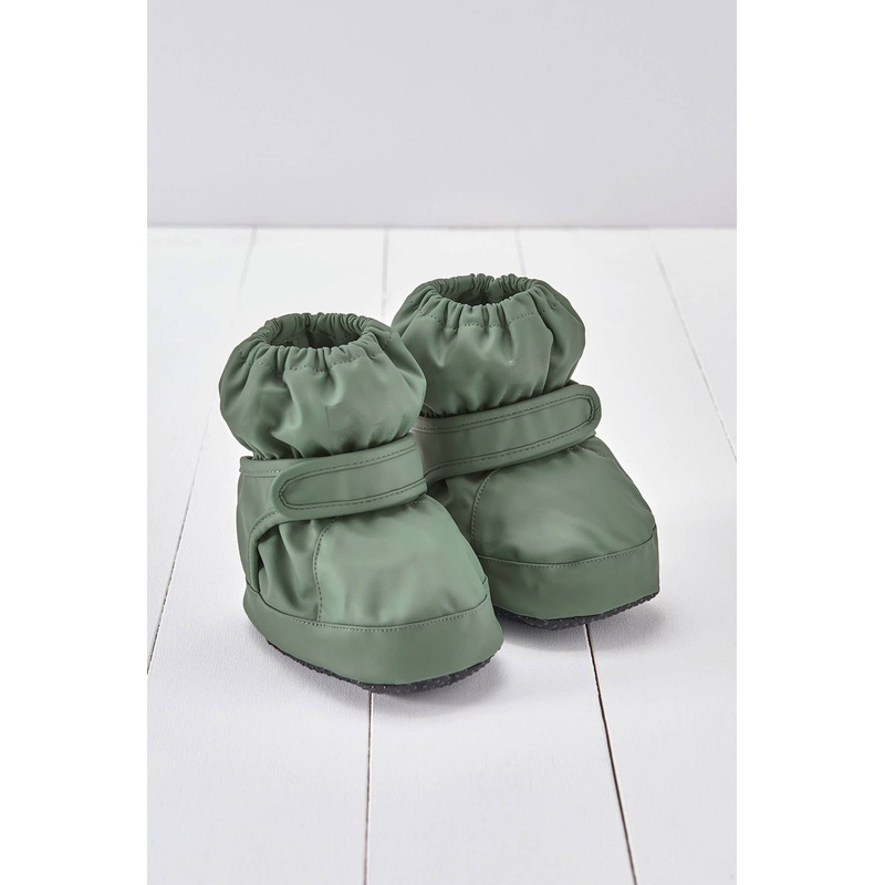 Grass & Air – Khaki Green PU Showerproof Bootie