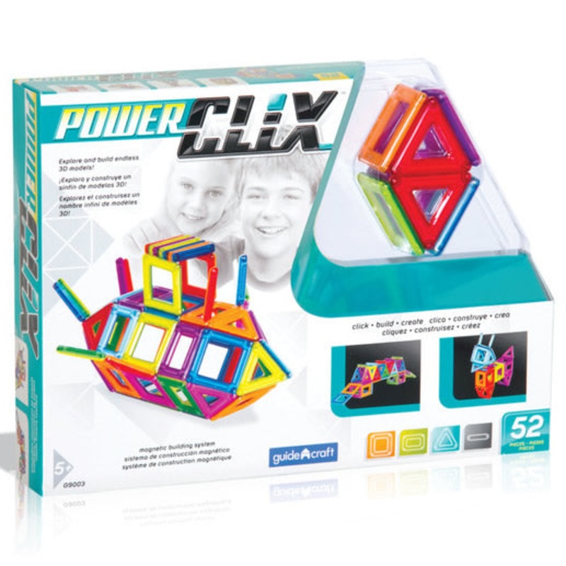 Guidecraft PowerClix Classic Creativity Set, 52pc