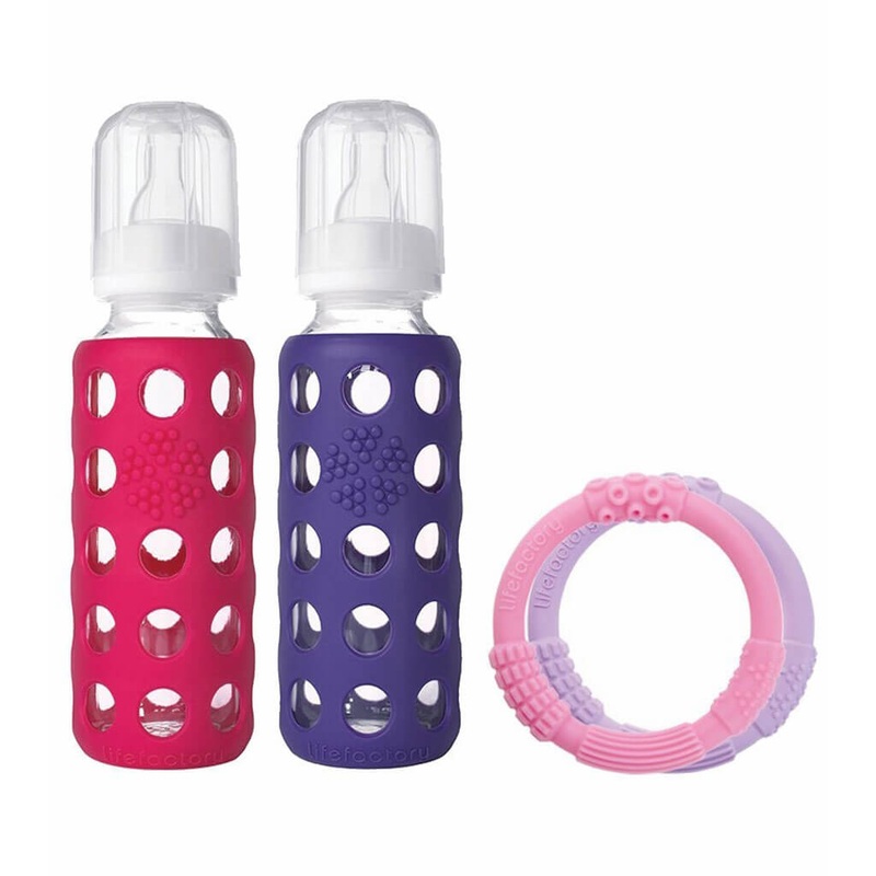Lifefactory Bottle Bundle 9oz Raspberry/Purple