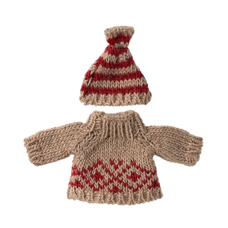 Maileg Knitted Sweater And Hat – Mum Mouse