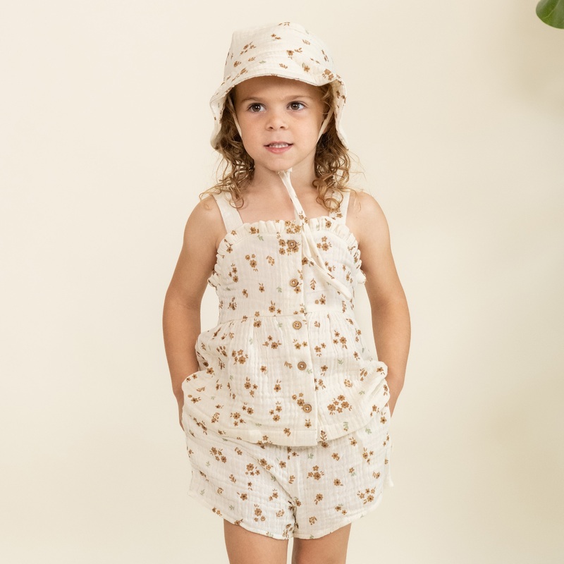 Makemake Organic Peplum Top & Shorts Set | Bohemia