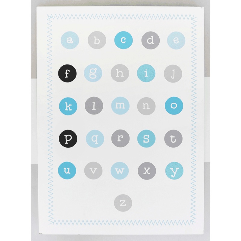 My Baby Sam Chevron Baby Aqua Wall Art