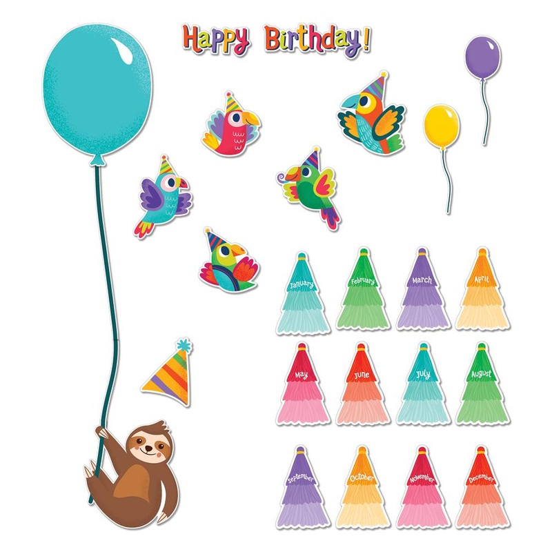 One World Birthday Mini Bulletin Board Set