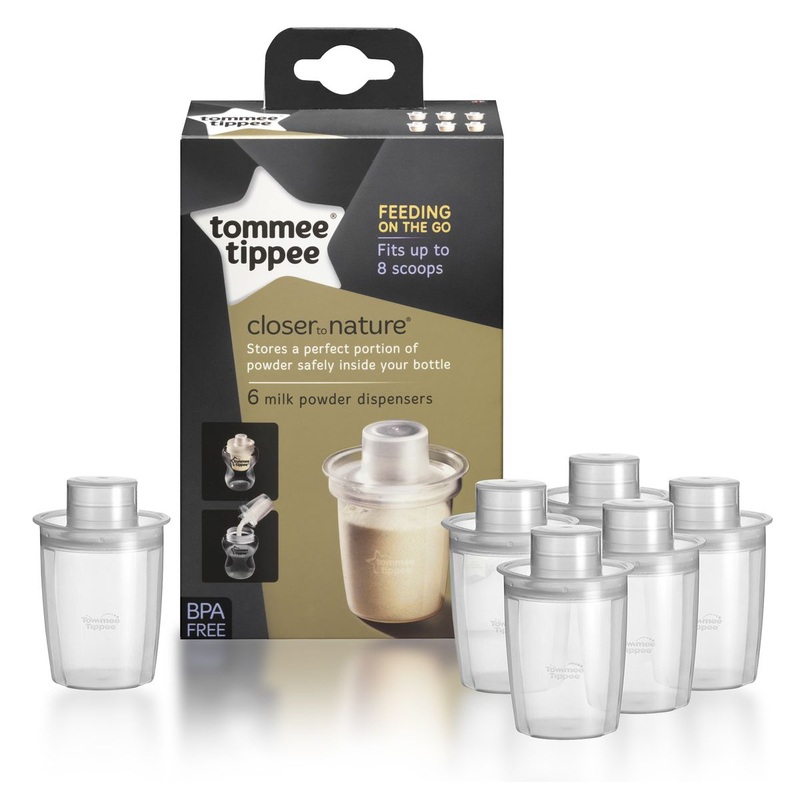 Tommee Tippee Closer to Nature Milk Powder Dispenser (6-Pack)
