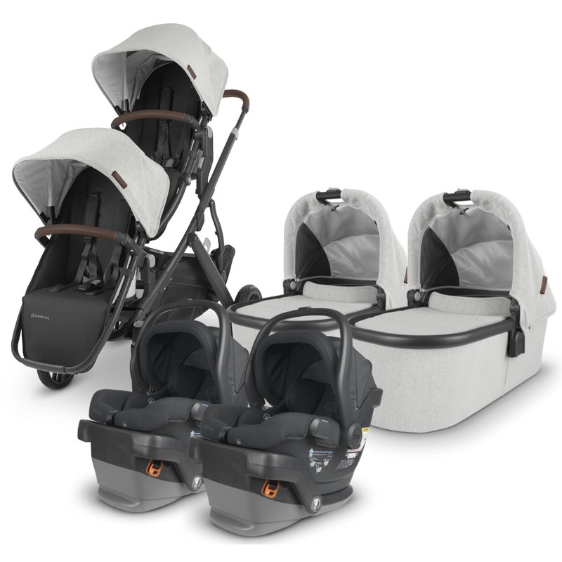 UPPAbaby VISTA V2 Twin Double Stroller + MESA V2 Travel System Bundle – Anthony / Jake