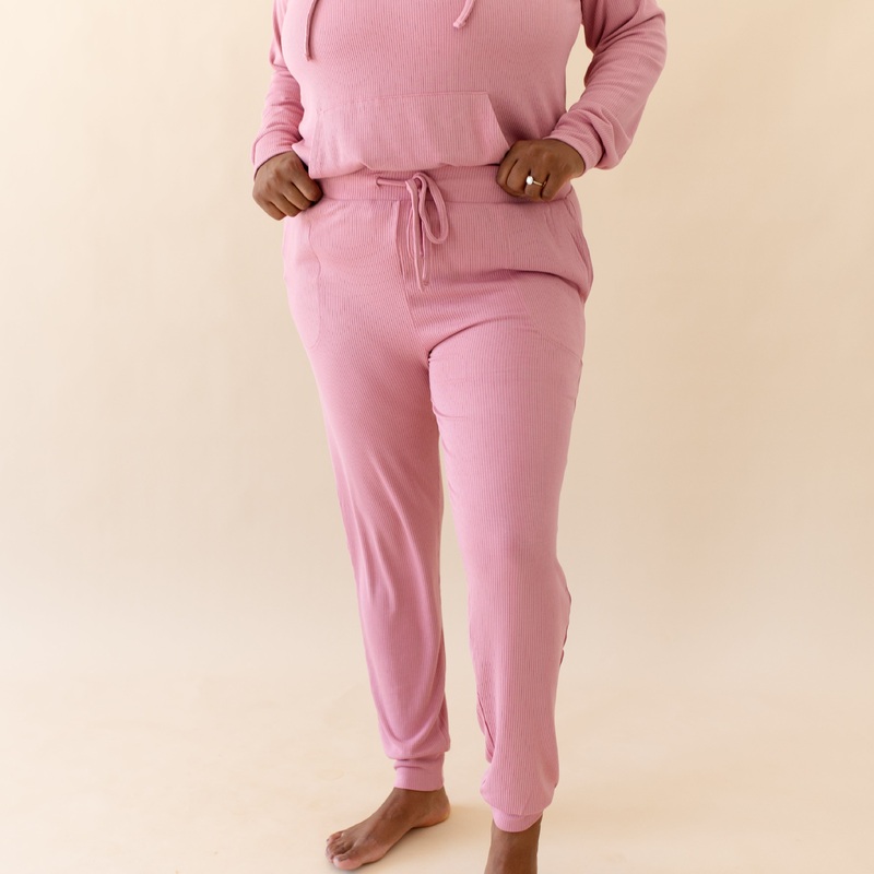 Women’s Ribbed Jogger Pant in Apple Blossom