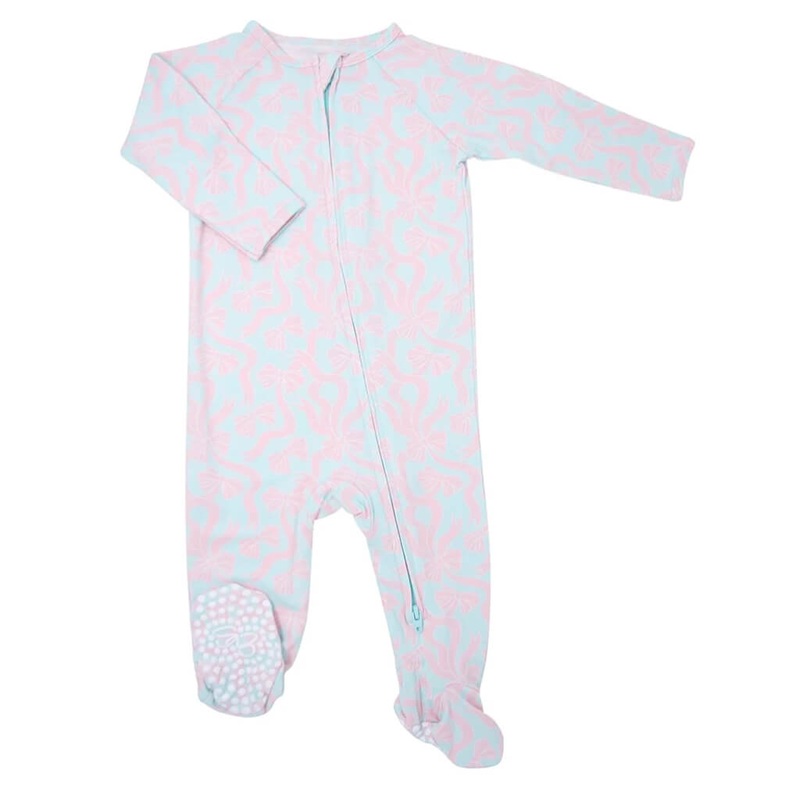 Zipper Footie – Darling Bows