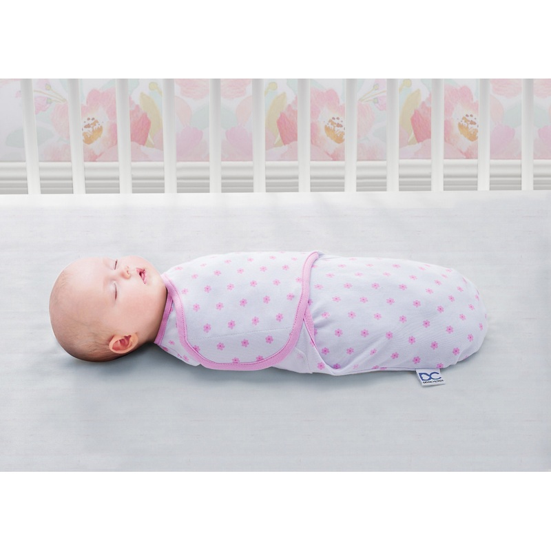 Little Lambs Adjustable Swaddle Wrap – Size Large, Fits Babies 3-6 Months/14-18 lbs., 3-Pack