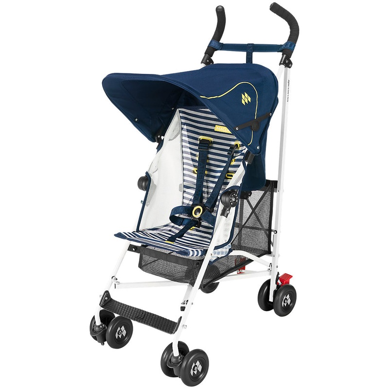 Maclaren Open Box Volo Stroller – White Nautical Stripe