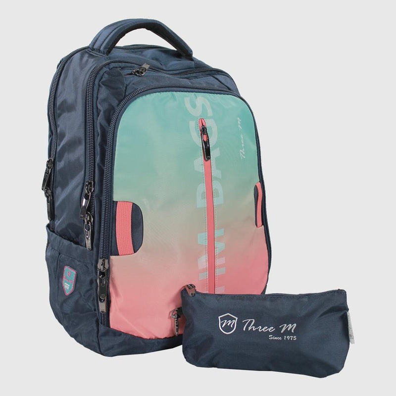 Navy 20 Inches Backpack + Pencil Case