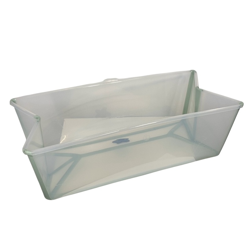 Stokke Flexi Bath Foldable Baby Bathtub, Transparent Green, XLarge