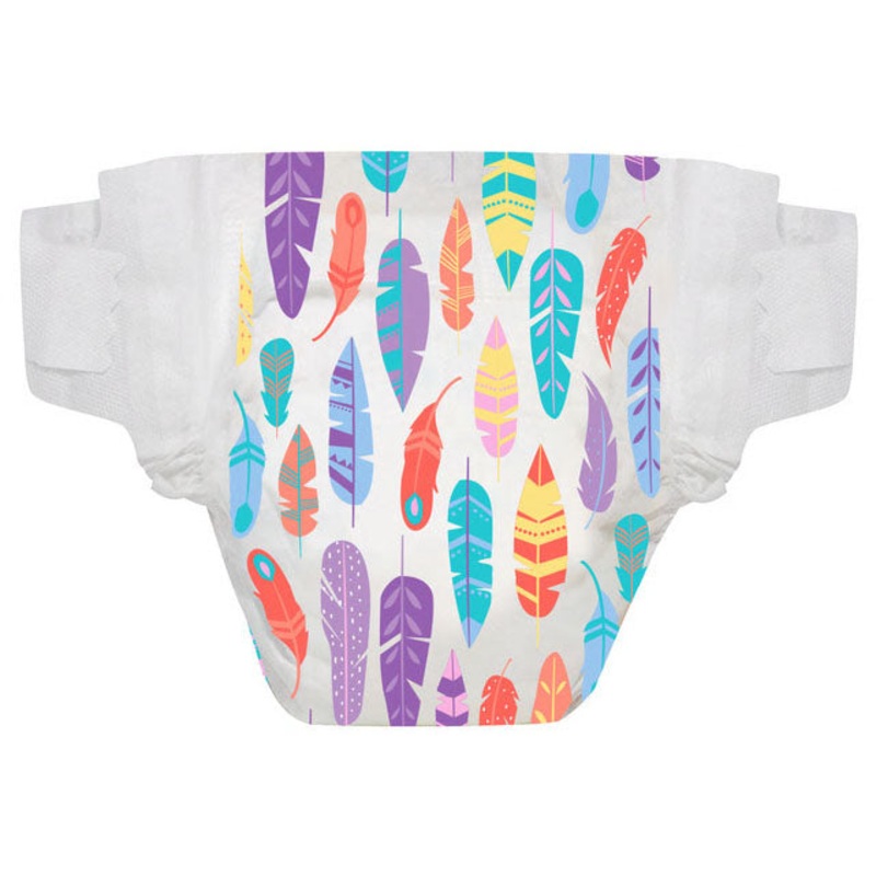 The Honest Company Diaper Pack – Painted Feathers – Size 4 (22-37 lbs)