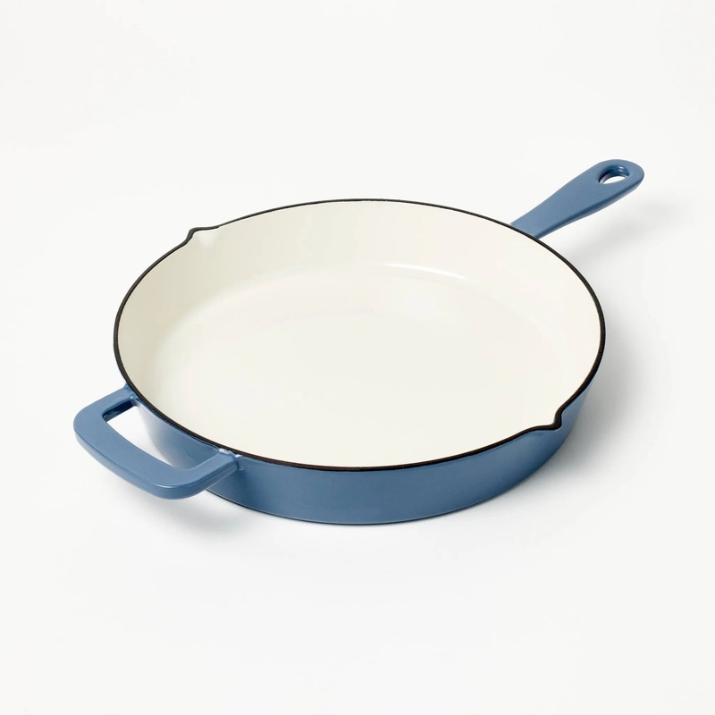 12″ Enamel Skillet Blue
