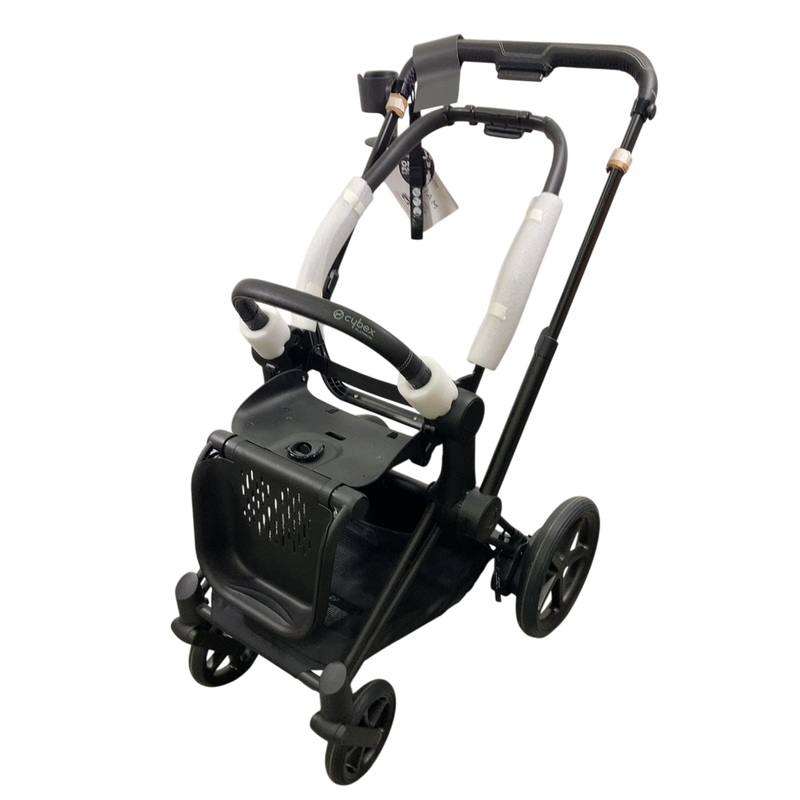 Cybex E-PRIAM Stroller Frame Only, 2023, Matt Black, with Battery