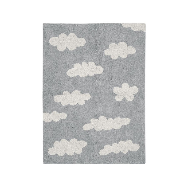 Lorena Canals Clouds Rug – Grey (4′ x 5′ 3″)