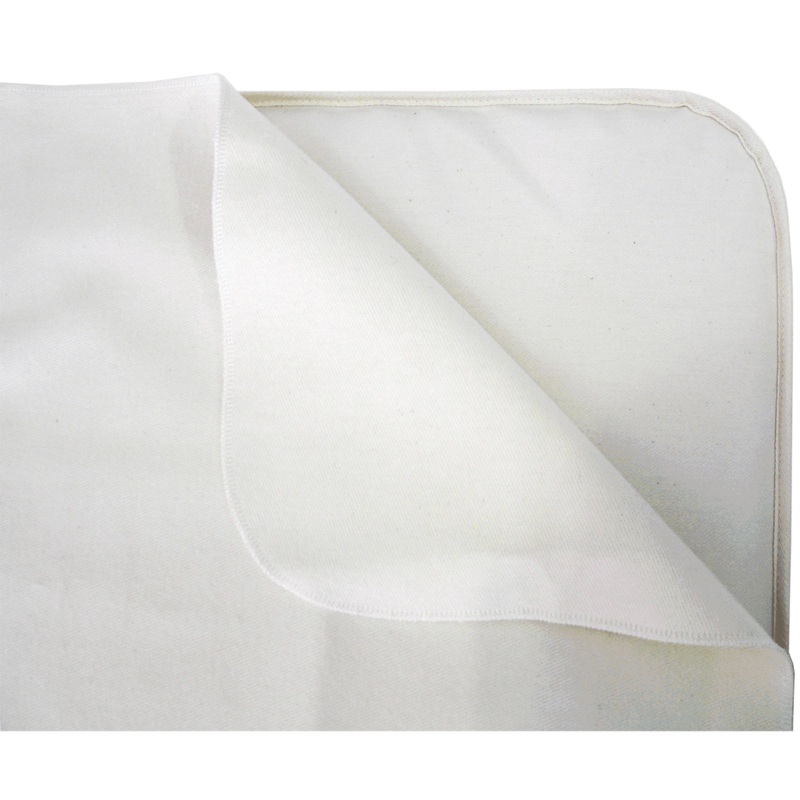 Naturepedic Non-Waterproof Flat Organic Cotton Flannel Pad Crib – Natural