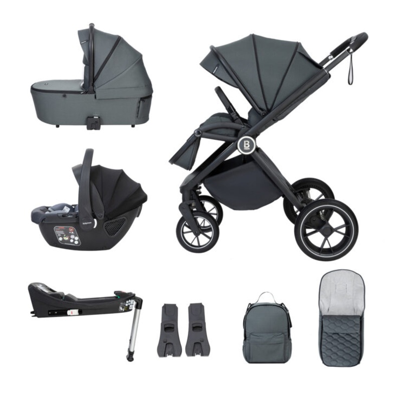 Babymore – Kai Travel System Coco with Base  Forest Grey