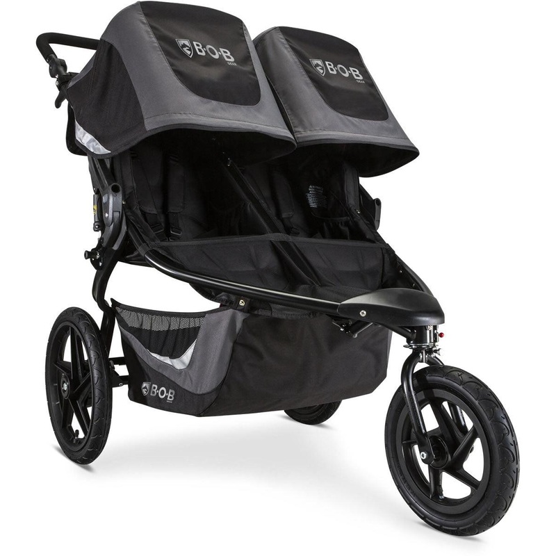BOB OPEN BOX Revolution Flex 3.0 Duallie Double Jogging Stroller – Graphite Black