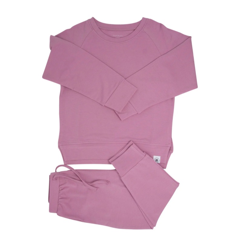 Crew Neck Jogger Set – Lotus Pink