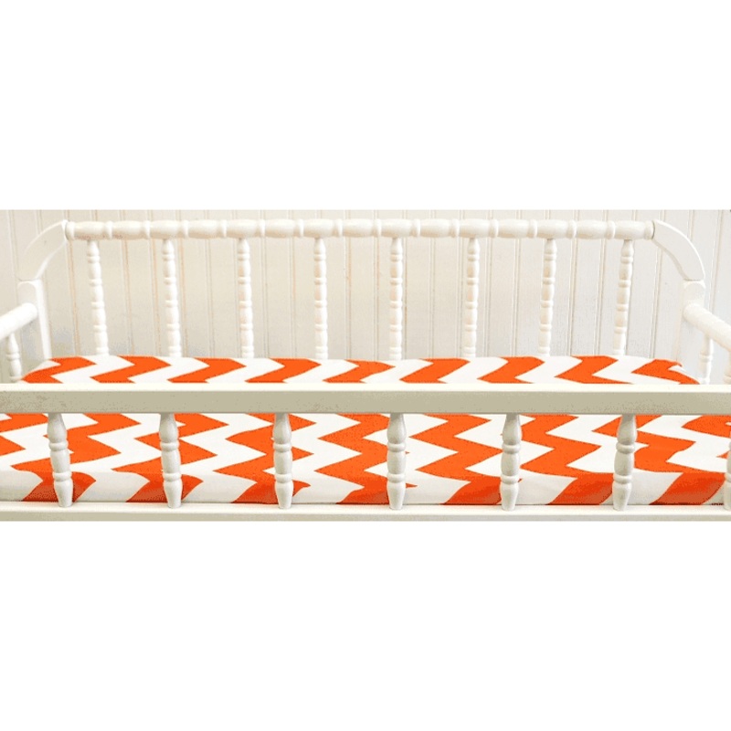 New Arrivals Zig Zag Tangerine Changing Pad Cover