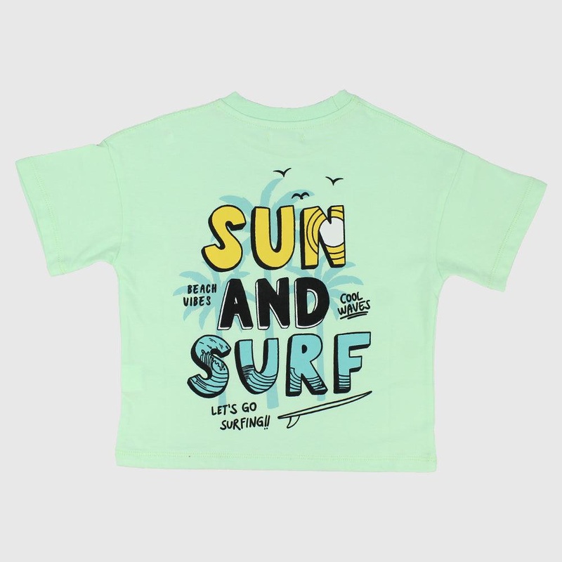 “Sun And Surf” Short-Sleeved T-Shirt