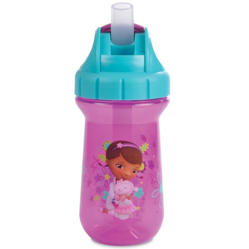The First Years 10 oz Flip Top Straw Cup – Doc McStuffins