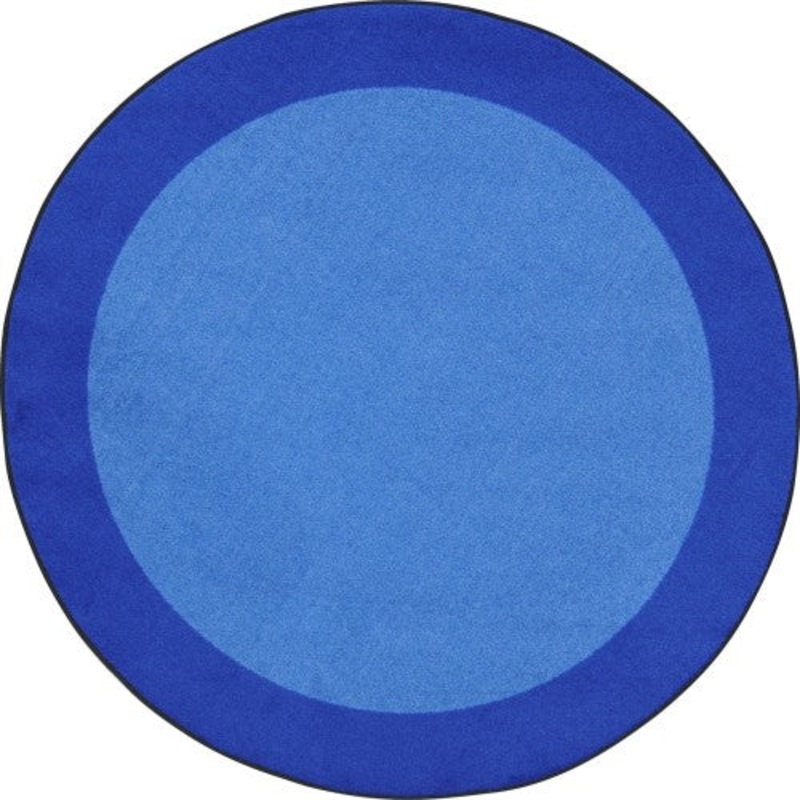 All Around Rug, 7’7″ Round, Blue